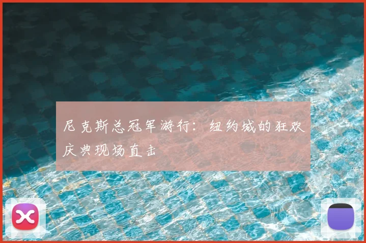 尼克斯总冠军游行：纽约城的狂欢庆典现场直击